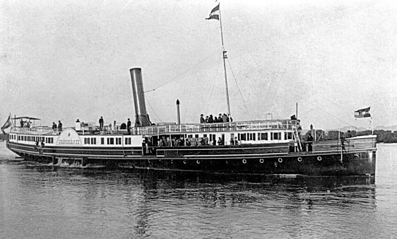 Călătorie pe Dunăre cu nava Ștefan SZÉCHÉNYI, 4 iunie 1902.