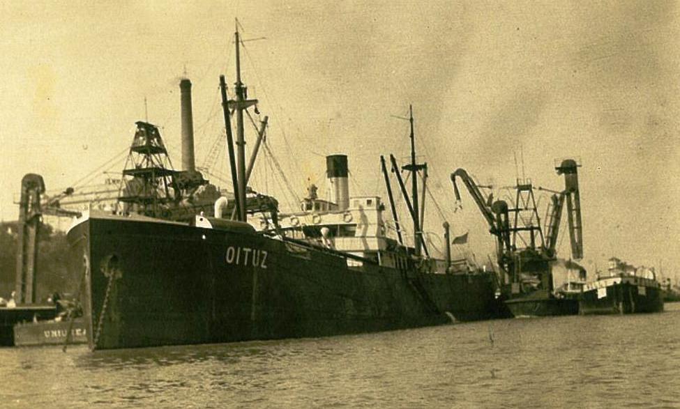 Cargoul "Oituz" (lansat in 1905 sub numele de HORSUND, din 1919 in S.M.R.), scufundat in portul Constanta de submarinul german U-23, dupa alte surse U-19.