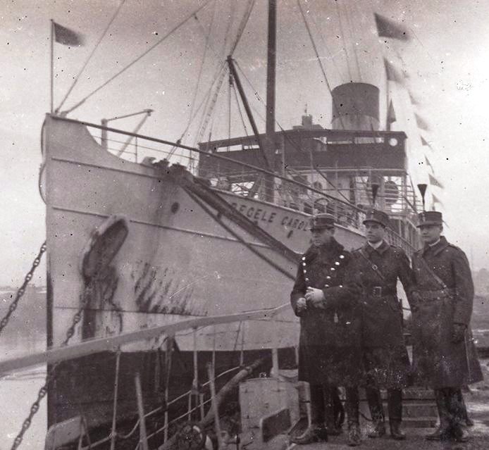 REGELE CAROL I, construit la Glasgow, Anglia, în 1897-1898, a ajuns în țară la 28.06.1898, intrând în compunerea Serviciului Maritim Român.
