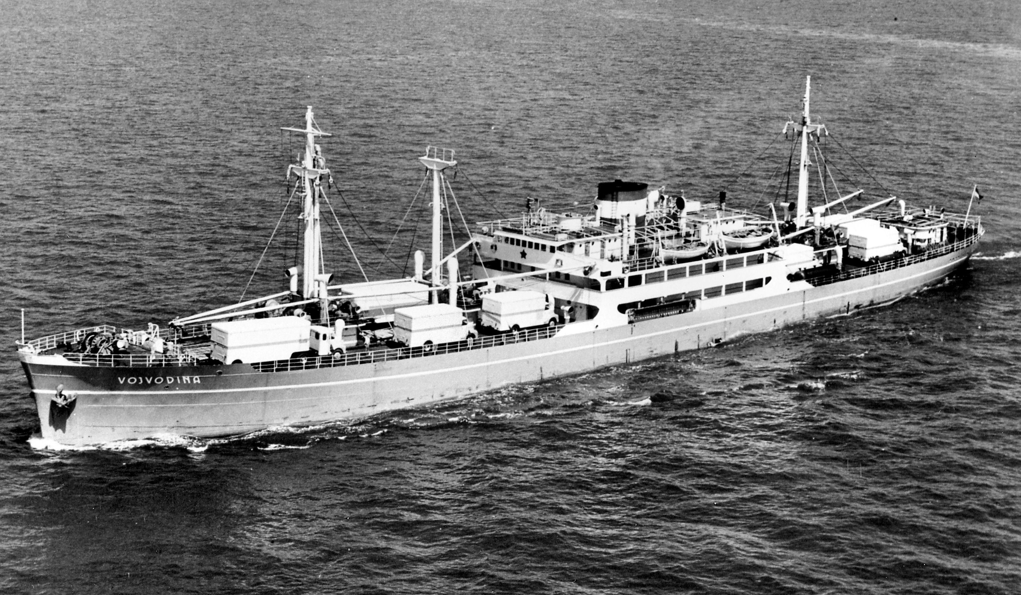  Cargoul „Vojvodina“, ex-„Balcic“, în iunie 1940. Nava a fost tăiată în iulie 1979.