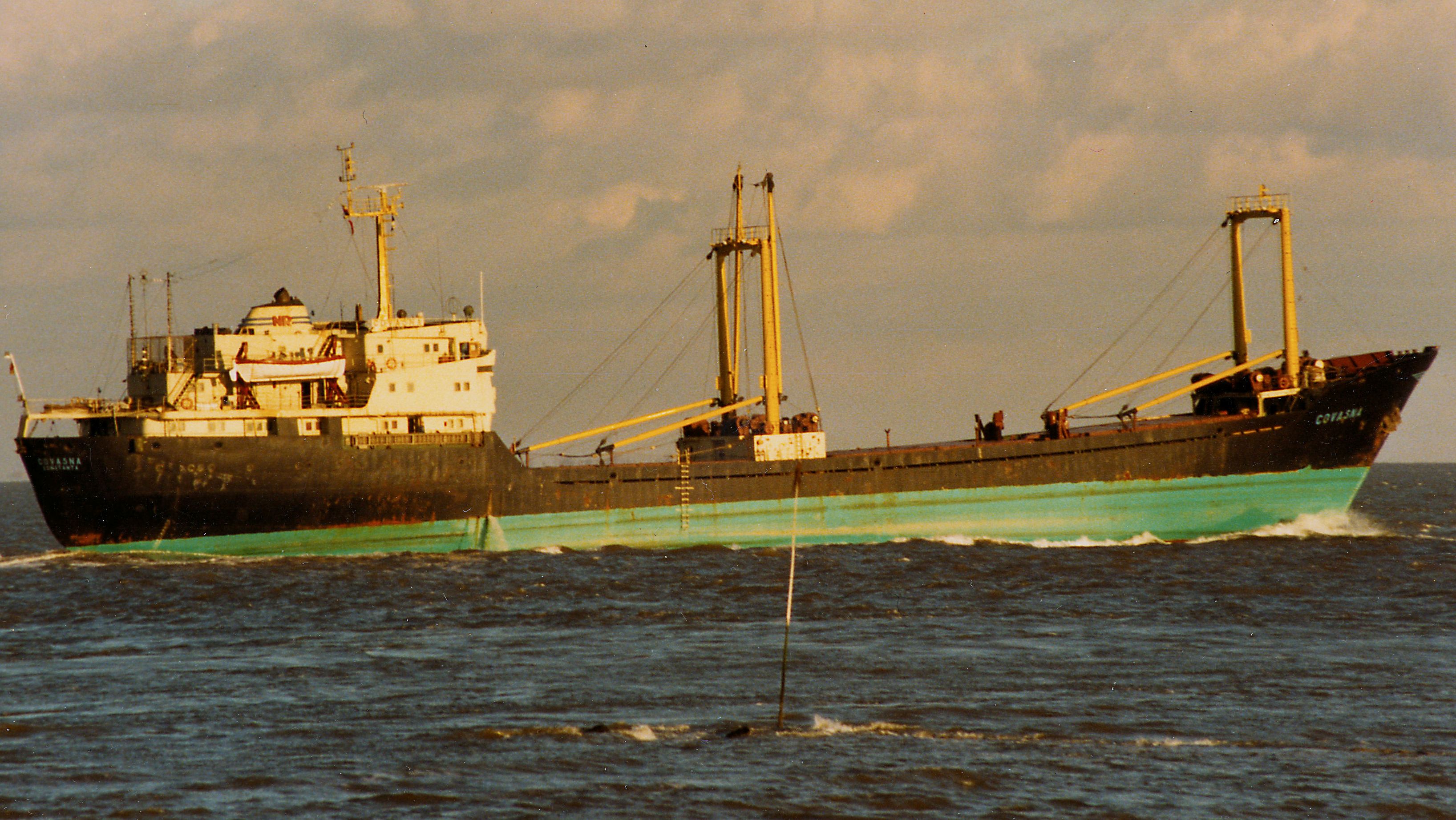 Cargoul „Covasna“ la 23 noiembrie 1989.