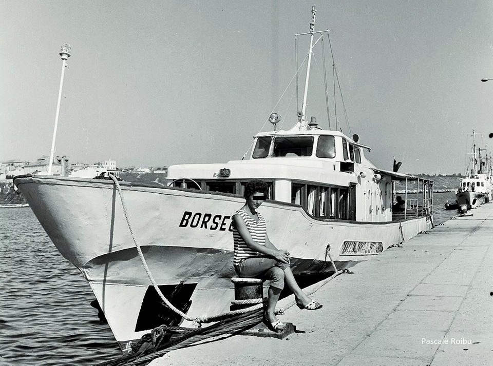 Nava de agrement BORSEC în portul Tomis/ Constanța (foto din colecția Pascale Roibu).