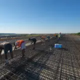 Workers pe șantierul A0