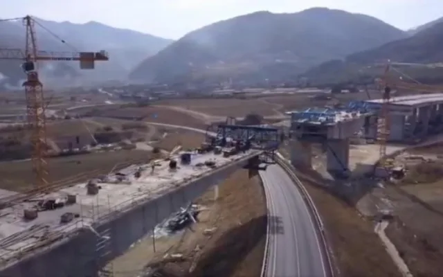 Lucrări pe tronsonul A1 Sibiu-Boița