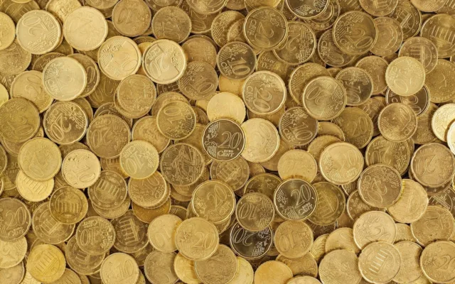 Monede de aur cu diferite valori