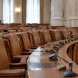 Săli goale în Parliament, Bucharest