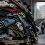 Grămezi de deșeuri textile