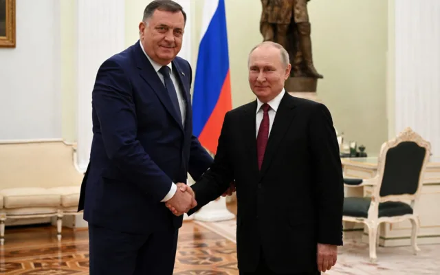 Milorad Dodik și Vladimir Putin