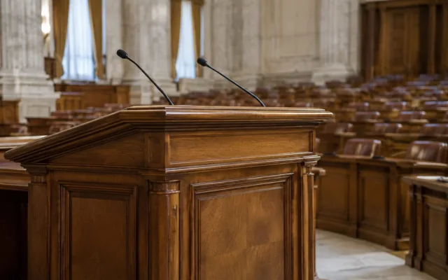Tribuna goală din Parliament