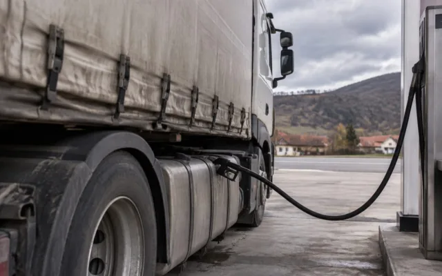 Taxa rutieră și alimentarea unui camion